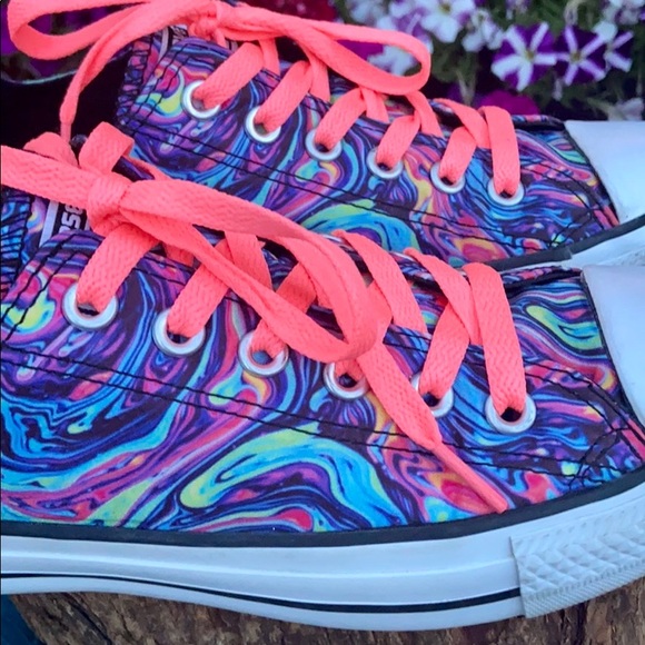 Psychedelic / Hippy Chick Converse Sz 7 - Picture 4 of 16